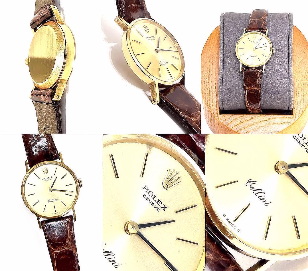 美品　ロレックス　チェリーニ　K18　金無垢　シャンパンゴールド　手巻き　時計