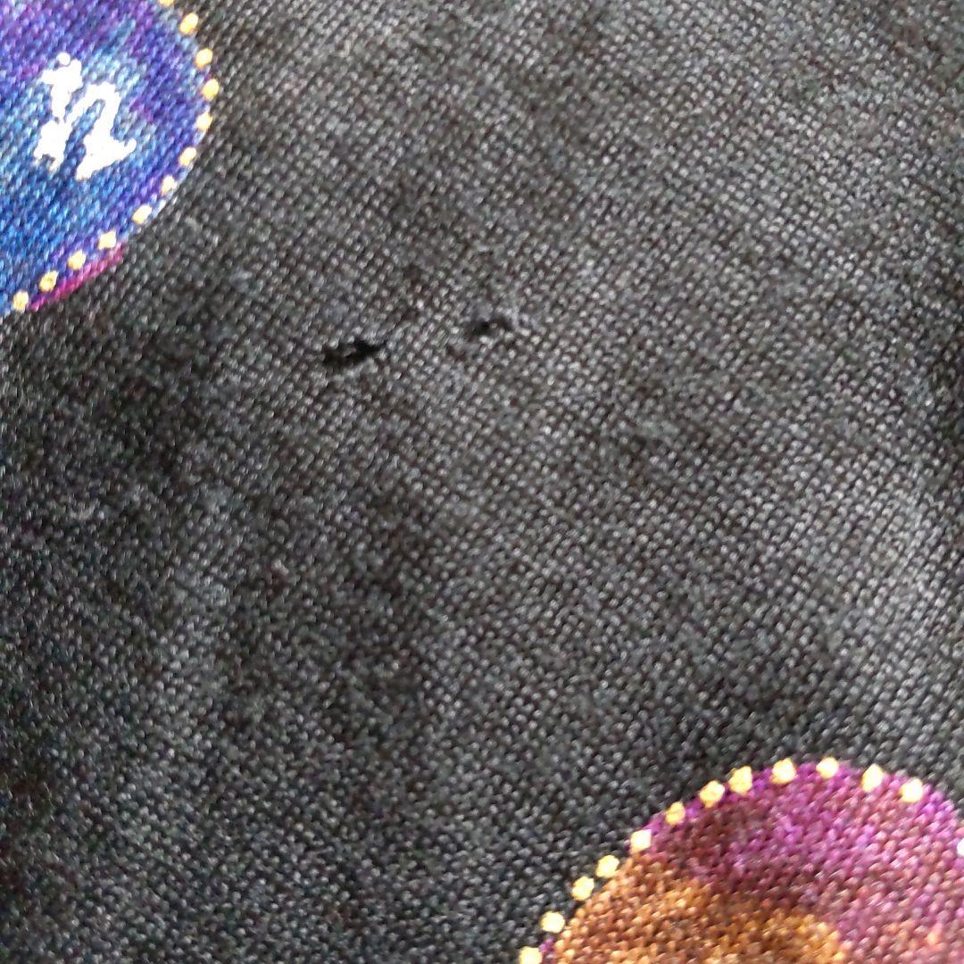 年末値下げ♥️難有りですが美品♥️美しいレオナールベルト付き黒地ベースワンピース