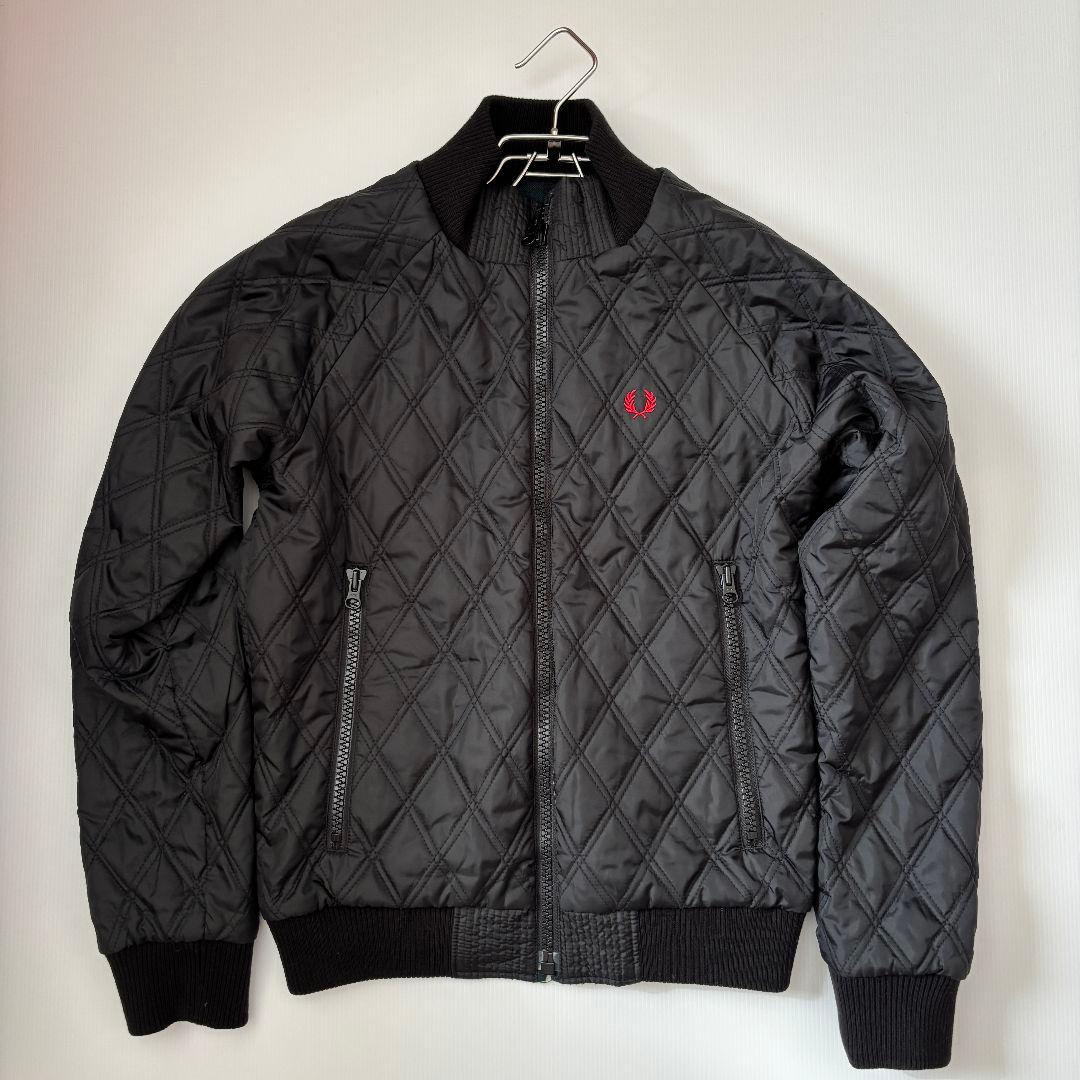 【美品】フレッドペリー　キルティングジャケット　チェック　リバーシブル　Sメンズ