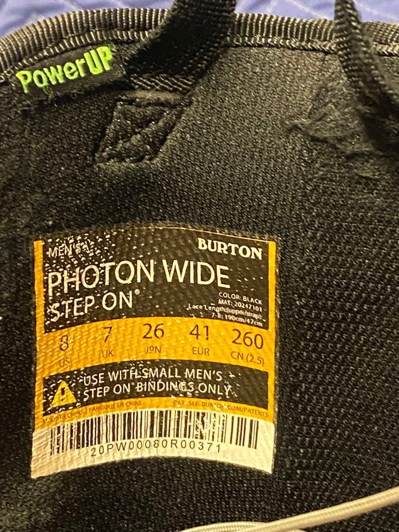 BURTON StepOn Photon Wide 26 M’sバインSセット