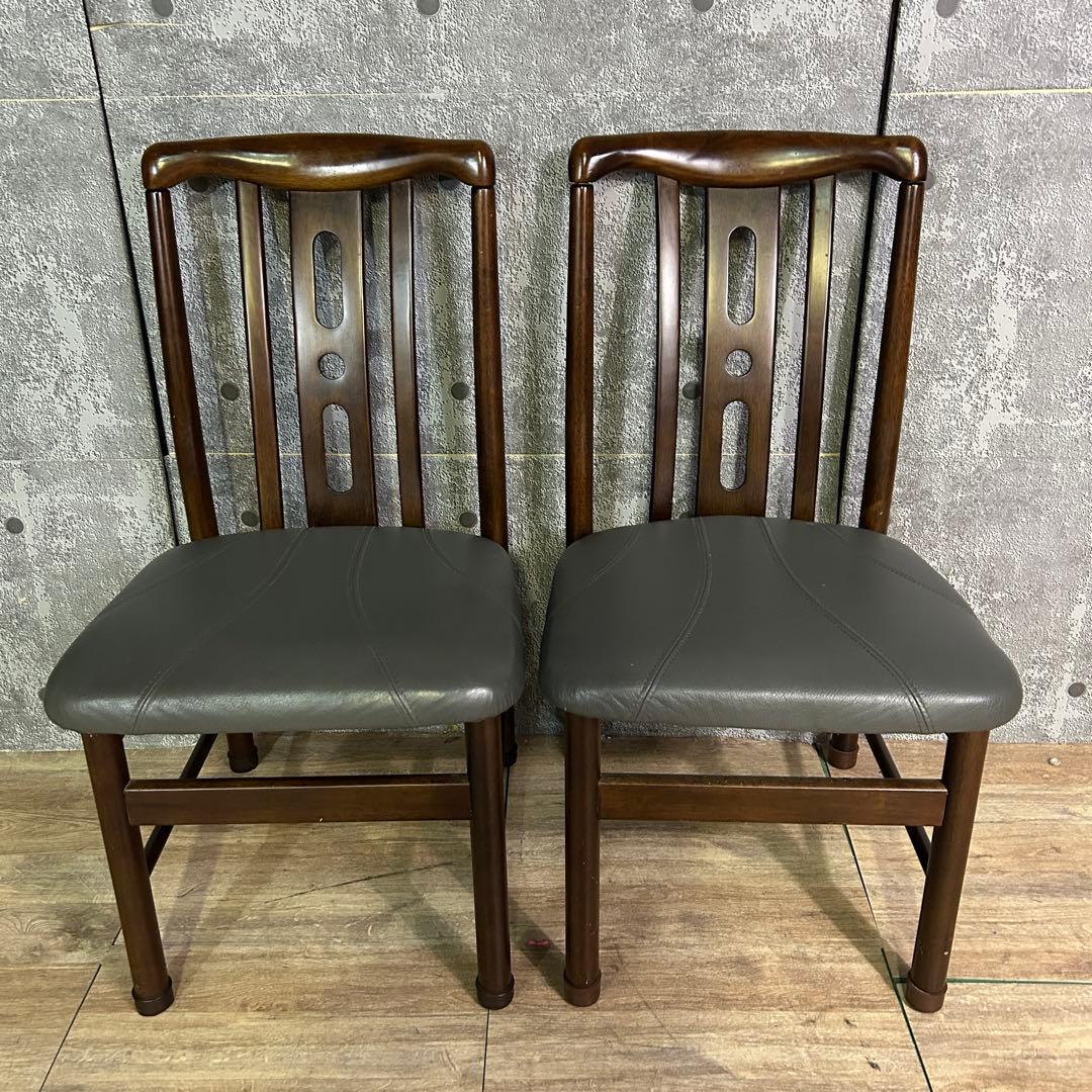 ꧁SEF家具꧂ダイニングテーブル&レザーチェア4脚セット