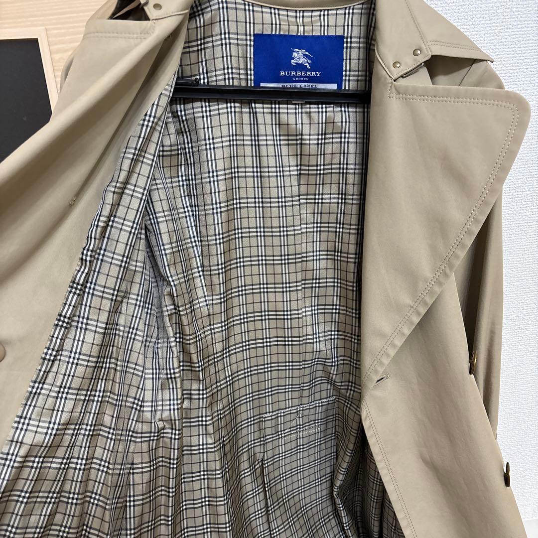 【美品】BURBERRY ブルーレーベル　ベージュ トレンチコート