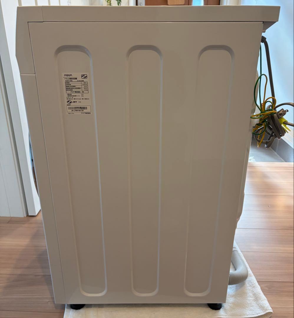 AQUA ドラム式電気洗濯機 8kg ホワイト AQW-F8N