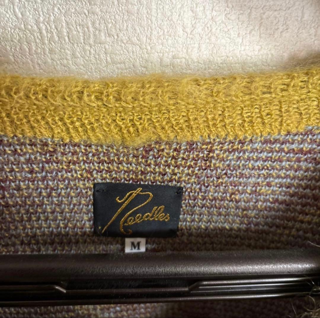 Needles（ニードルス）モヘアカーディガン　アーガイル