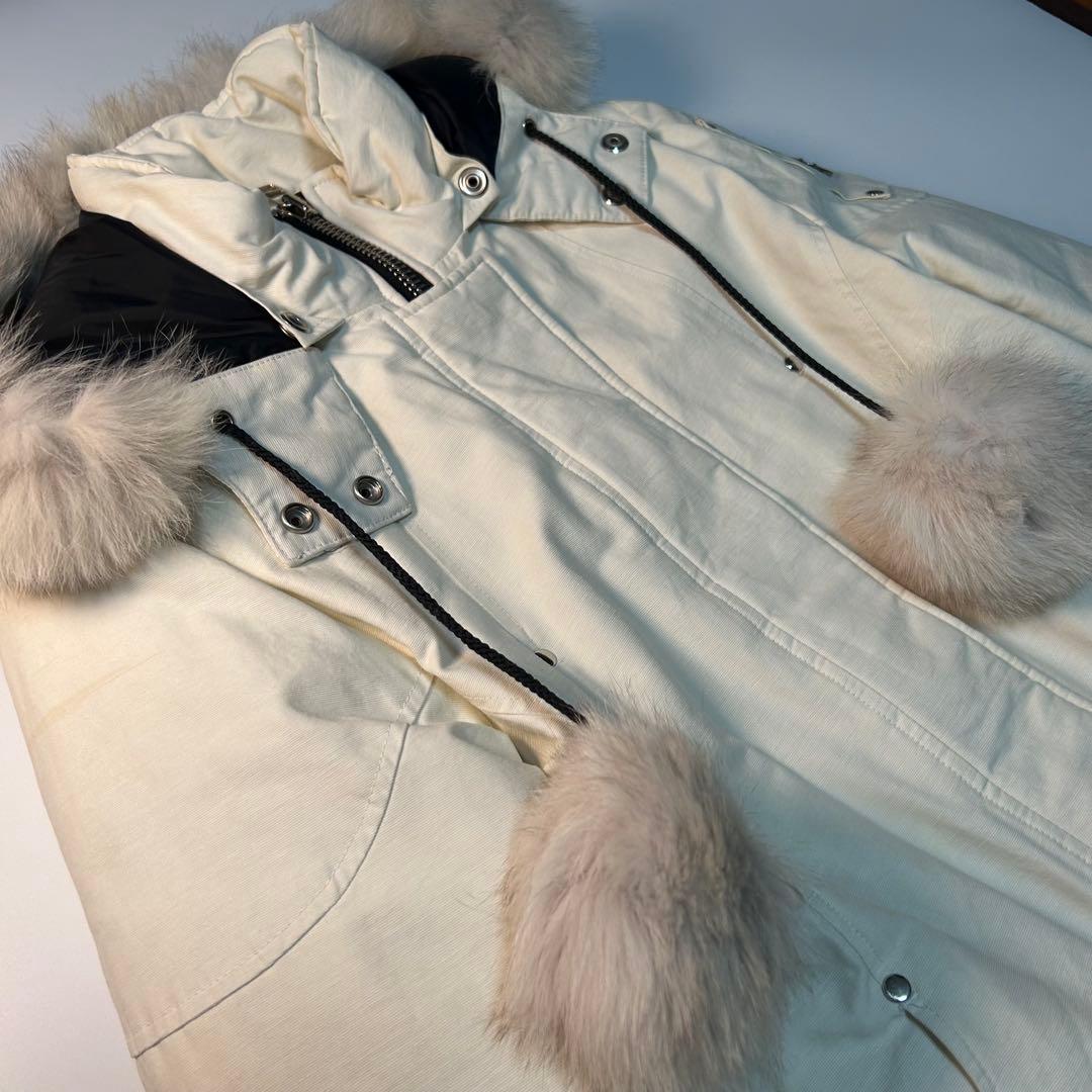 R*読様 MOOSE KNUCKLES white long down jack