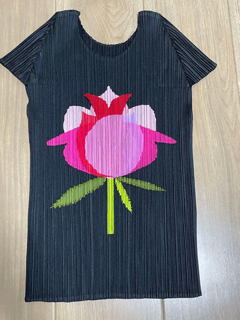 【希少】PLEATS PLEASE 花柄トップス プリーツプリーズ