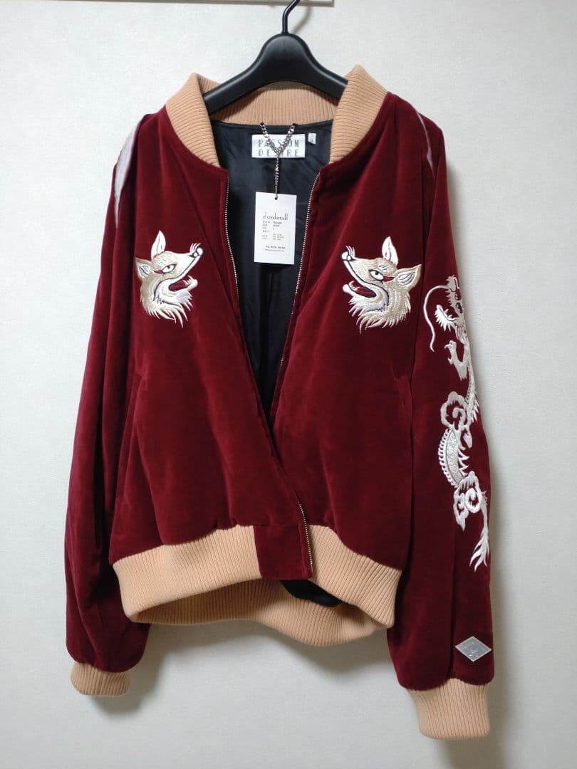 elconductorH　別珍 狐 刺繍 スーベニアジャケット