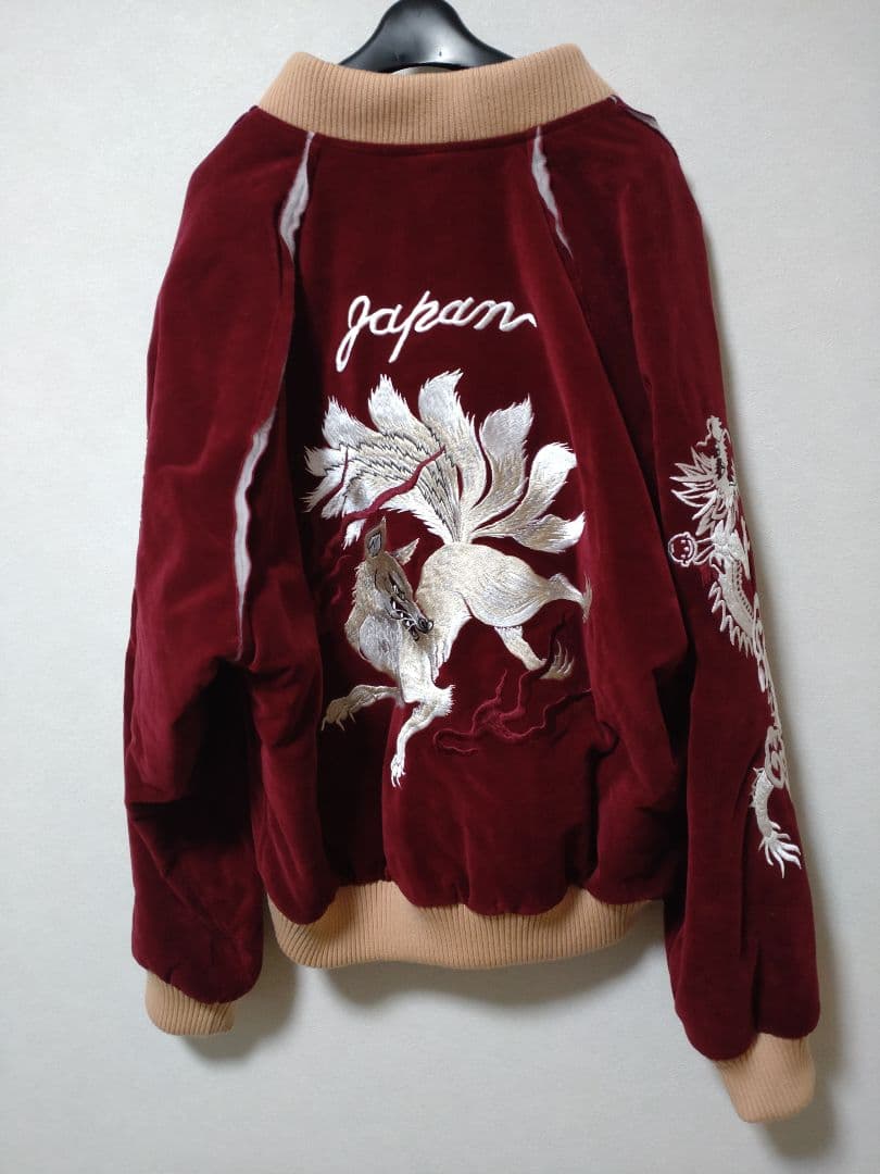 elconductorH　別珍 狐 刺繍 スーベニアジャケット