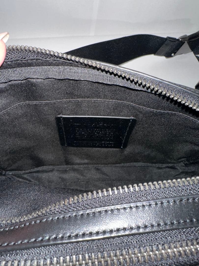 【美品】COACH コーチ PVC クロスボディバッグ シグネチャー