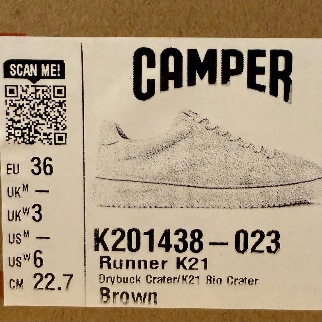 新品 Camper Runner K21 カンペール スニーカー ブラウン