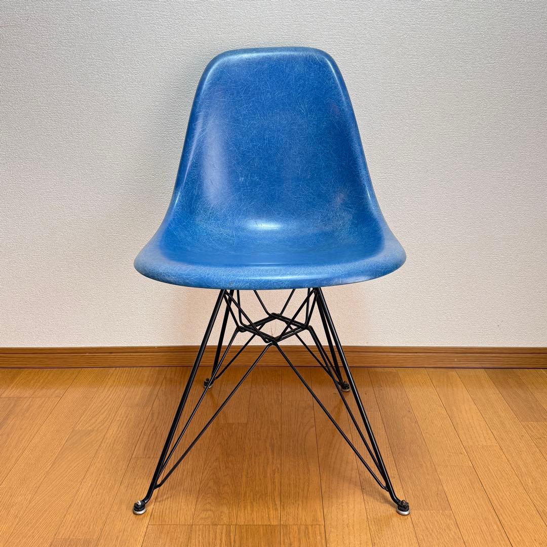 【正規品】ヴィンテージ ハーマンミラー イームズ サイドシェルチェア ブルー
