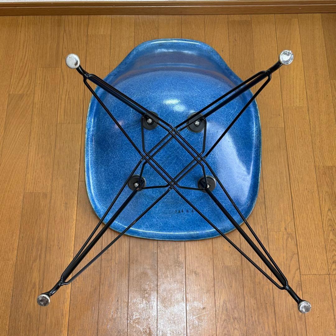 【正規品】ヴィンテージ ハーマンミラー イームズ サイドシェルチェア ブルー