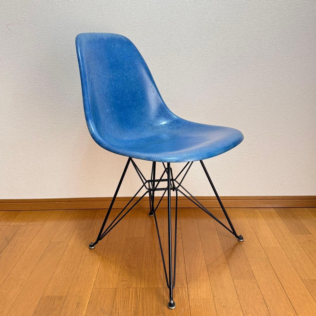 【正規品】ヴィンテージ ハーマンミラー イームズ サイドシェルチェア ブルー