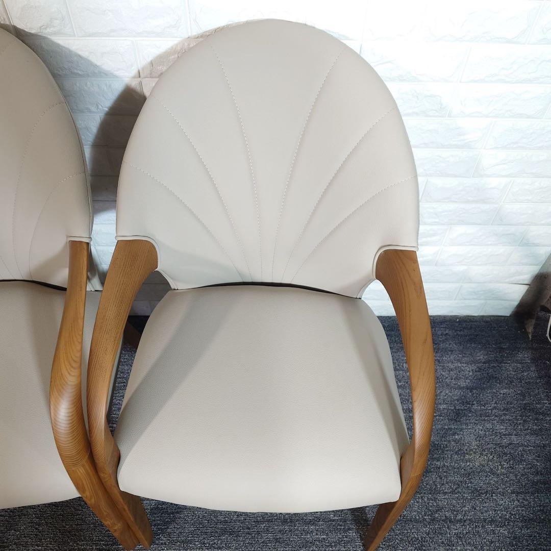 ダイニングチェア 4脚セット シンプル 木製フレーム 家具 インテリア J007