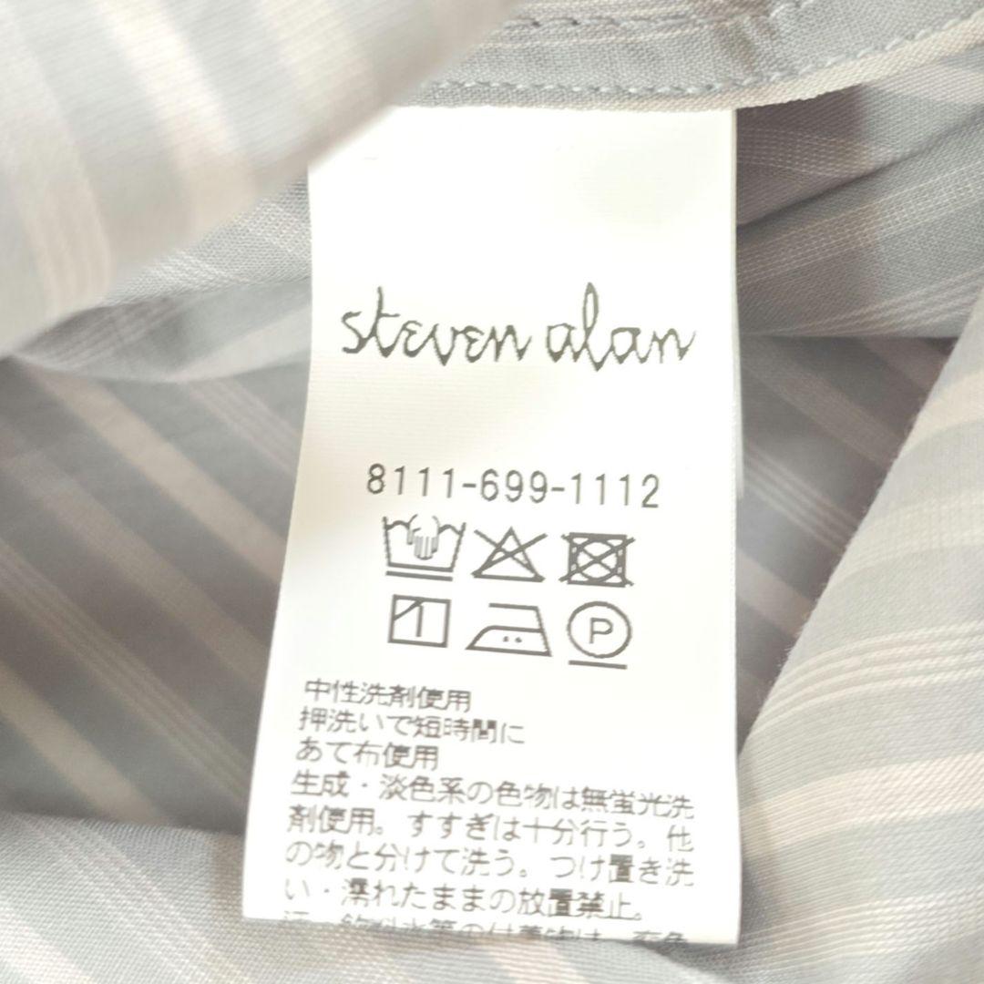 極美品★スティーブンアラン ストライプ レギュラーカラー シャツ　XL　2万