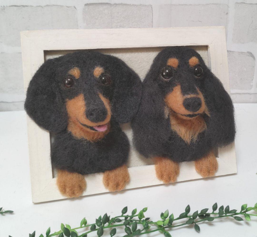 ジゲちゃん♡うちの子♡フレームオーダー♡羊毛フェルト♡ハンドメイド☆