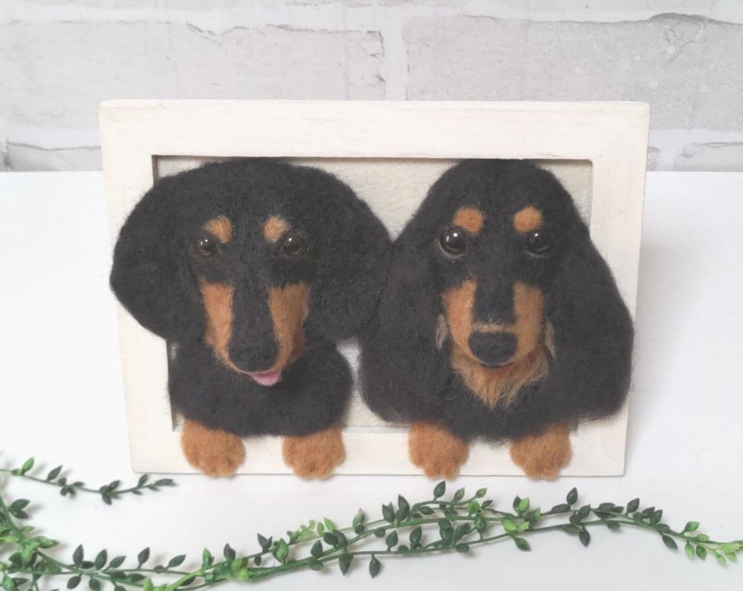 ジゲちゃん♡うちの子♡フレームオーダー♡羊毛フェルト♡ハンドメイド☆