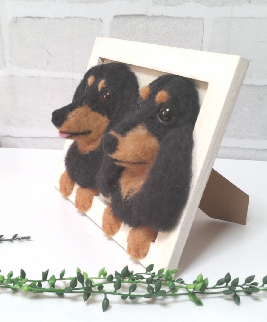 ジゲちゃん♡うちの子♡フレームオーダー♡羊毛フェルト♡ハンドメイド☆