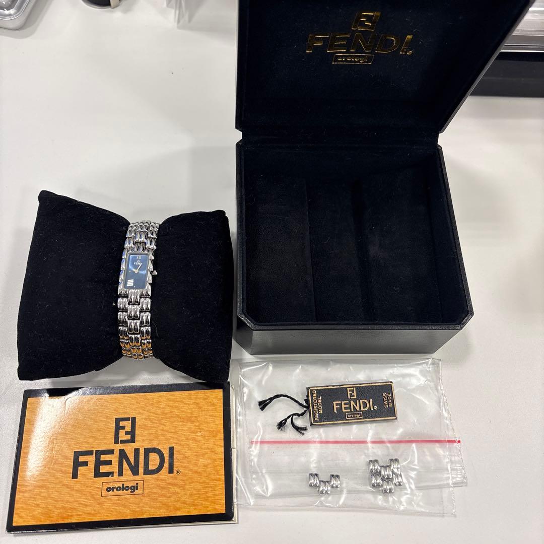 【美品】FENDI フェンディ 660L クウォーツ 時計 文字盤ブルー