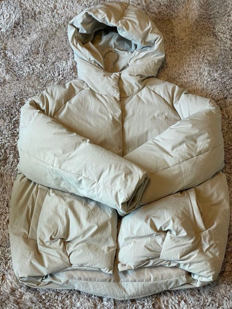 アイテムズ　アーバンリサーチ　GREENDOWN コクーンフードジャケット