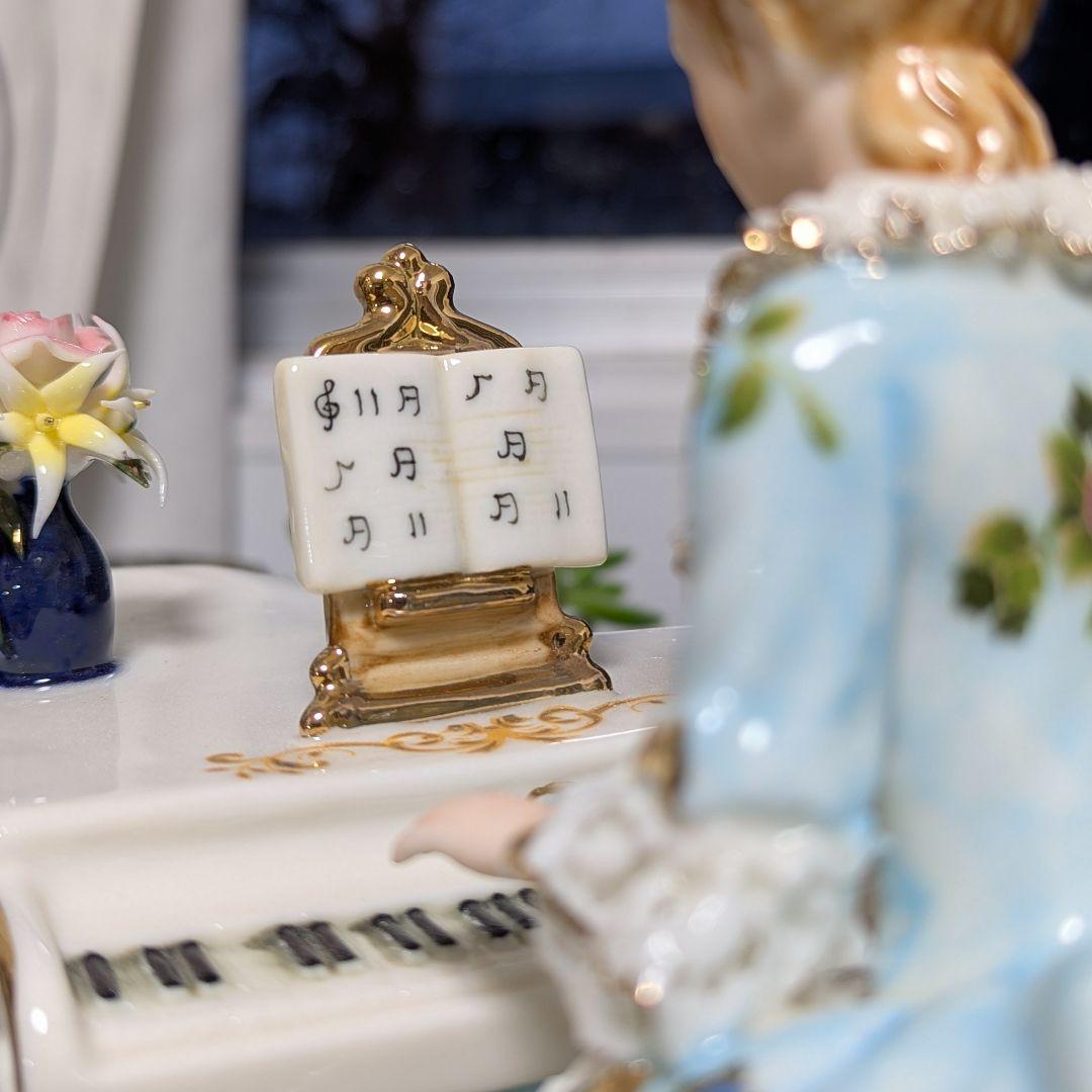 ヴィンテージ陶器人形＋専用ケース付 リヤドロ風