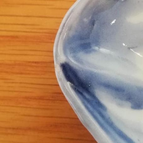 古伊万里 染付 魚型皿 5客