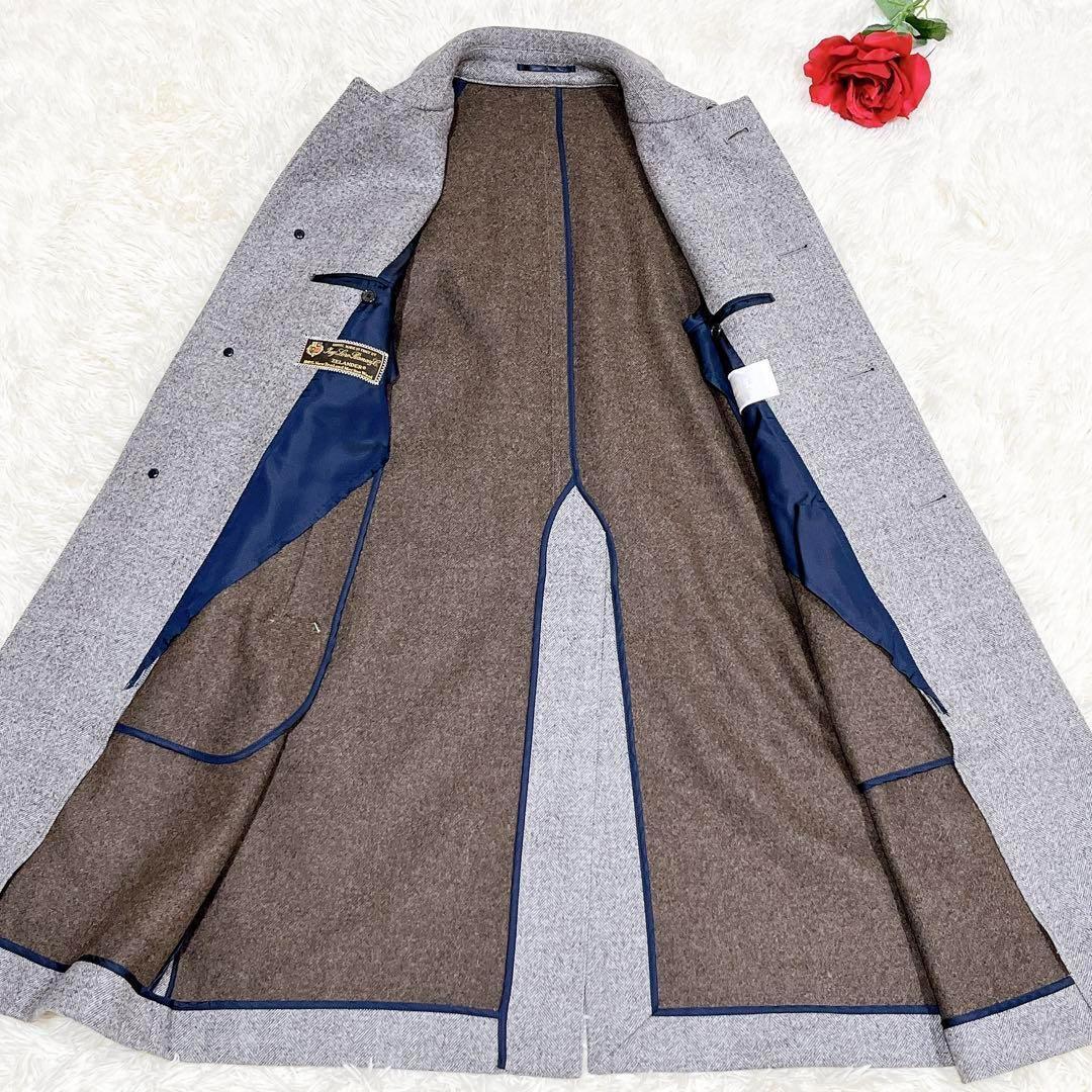 未使用級美品✨　edifice ロロピアーナ　ウール　ヘリンボーン　ステンカラー