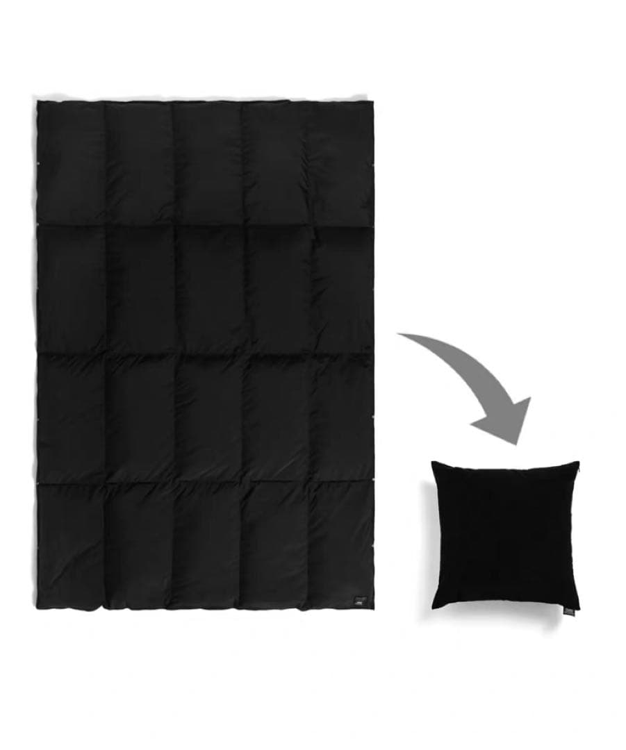 ルームダウン新品紙タグ付き⭐️超軽量❗️800FP 羽毛布団収納クッションカバー付き