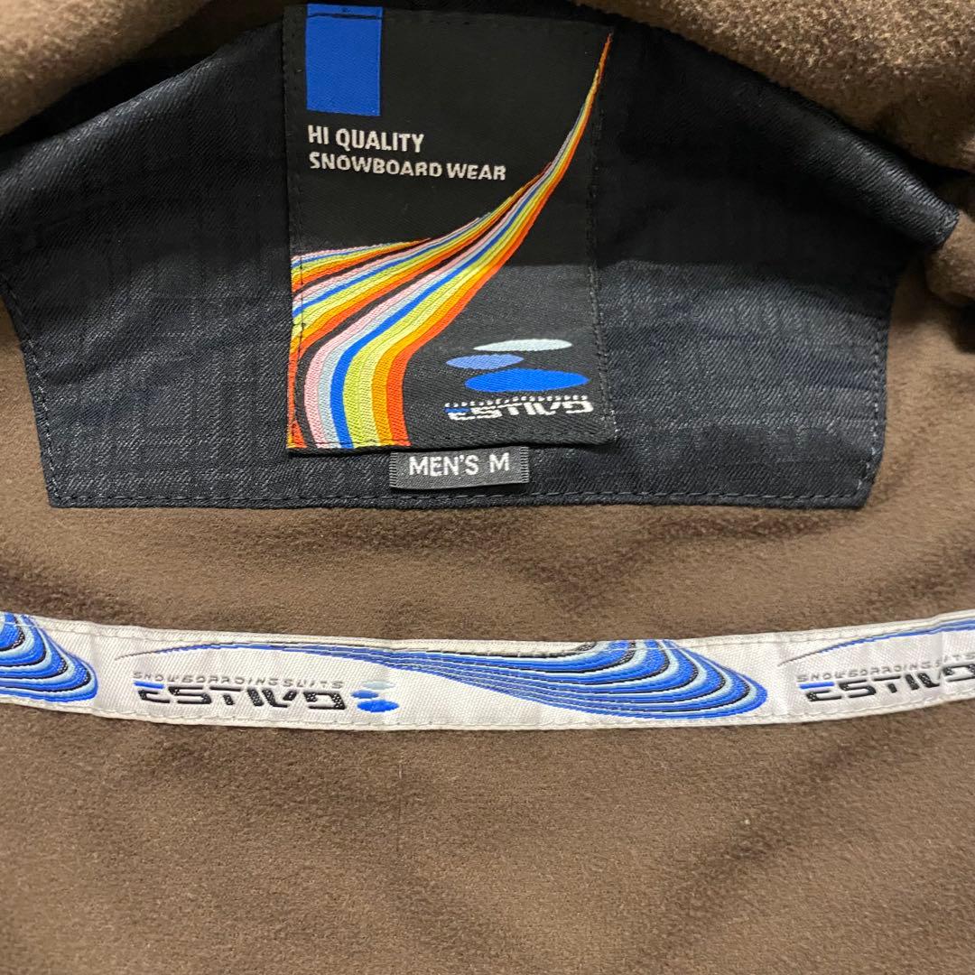 【美品】estivo エスティボ　スノボ　スキー　ウェア　つなぎ　ブラック