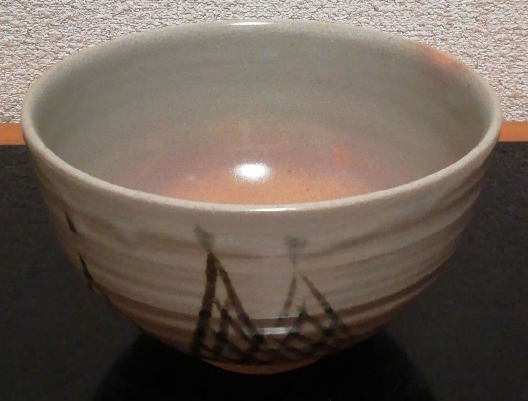 宮川香雲作　絵唐津　綱手　茶碗　共箱　共布　茶道具