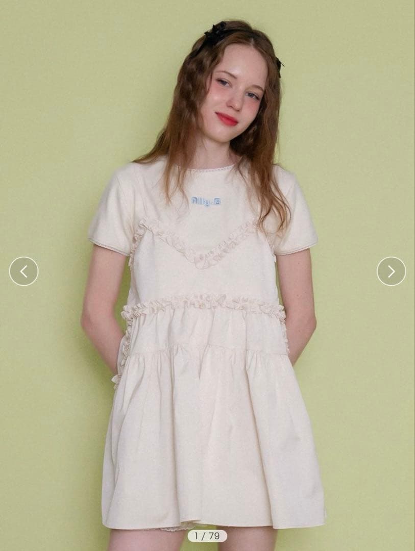 ワンピース ALLISON BROWN Fairy Frill Mini Dress