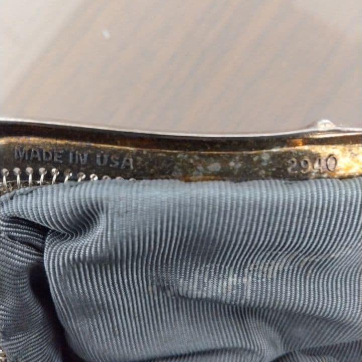 Whiting & Davis ビンテージメタリックメッシュバッグ未使用⭐︎希少