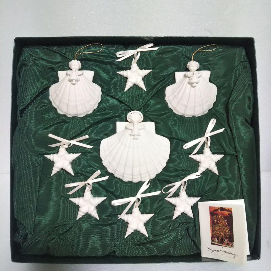 希少 マーガレットファーロング 陶器製クリスマスエンジェル＆スター オーナメント