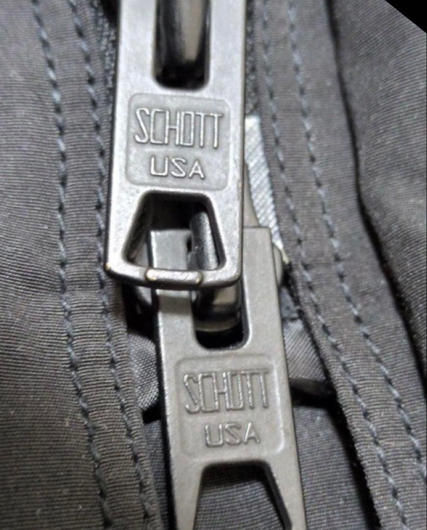 【美品】Schott ミリタリー ブラック ブルゾン