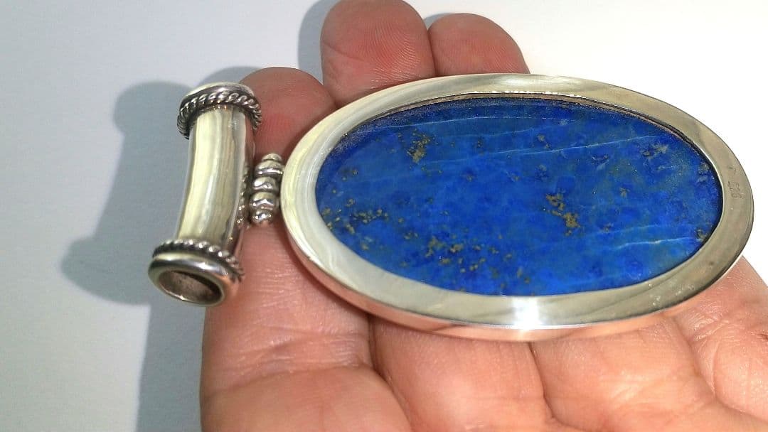 ラピスラズリシルバーペンダント