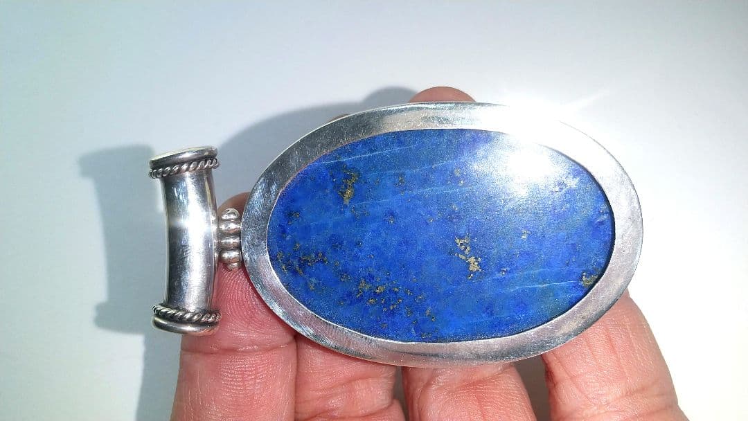 ラピスラズリシルバーペンダント