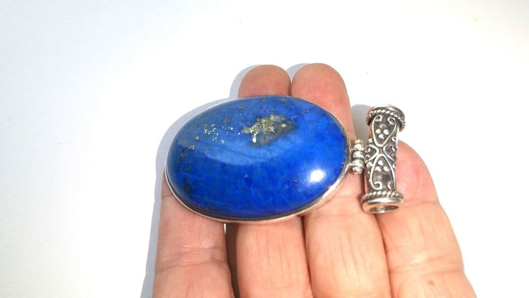 ラピスラズリシルバーペンダント