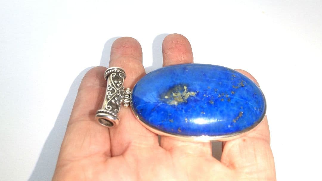 ラピスラズリシルバーペンダント