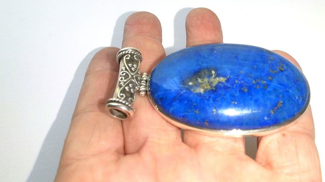ラピスラズリシルバーペンダント