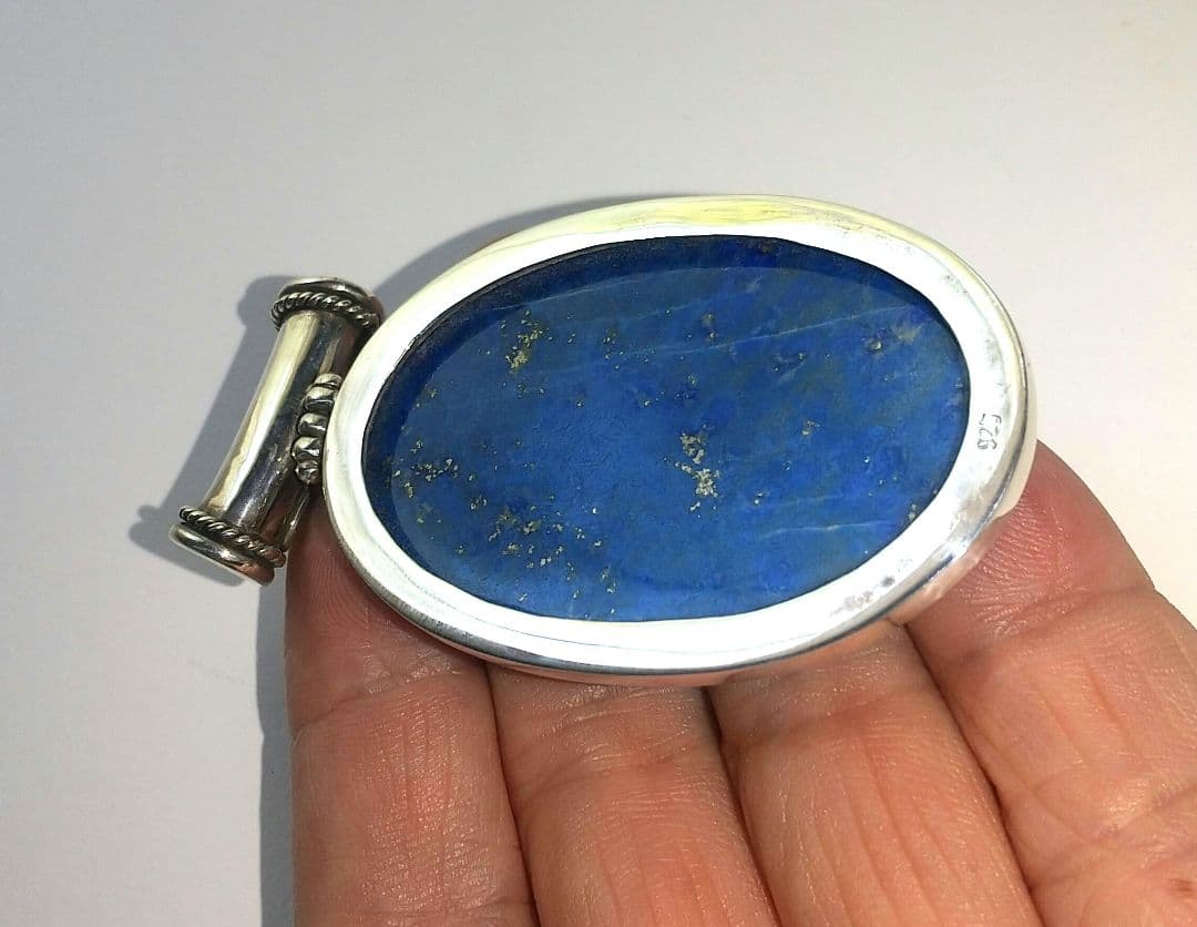 ラピスラズリシルバーペンダント