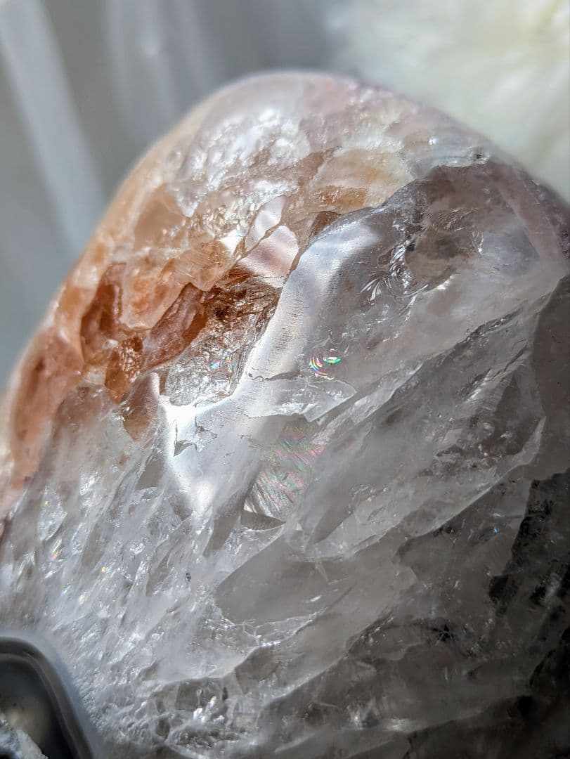 希少　高品質　♡ピンクアメジスト♡　瑪瑙　タワー　花　ピンク　天然石