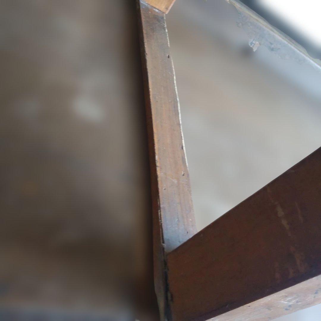 レトロ　事務机　天板一枚板使用　縦58cm横85cm高さ70cm