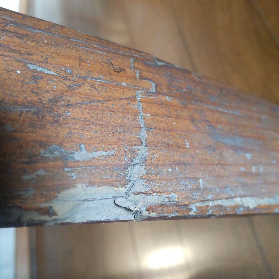 レトロ　事務机　天板一枚板使用　縦58cm横85cm高さ70cm