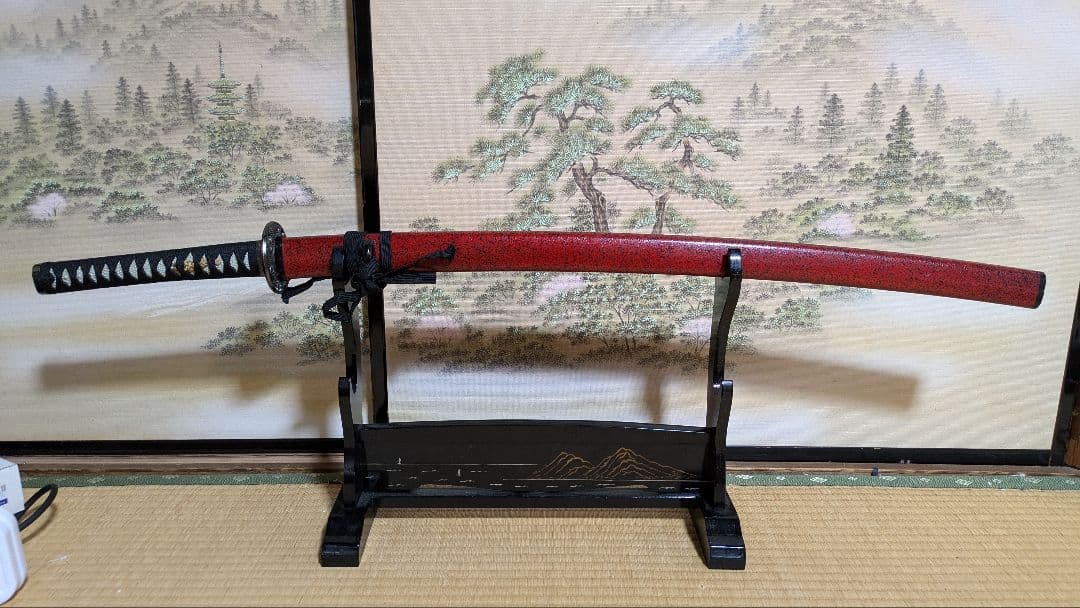 【値下げ】金属製 模造刀 陸奥守吉行 刀袋付