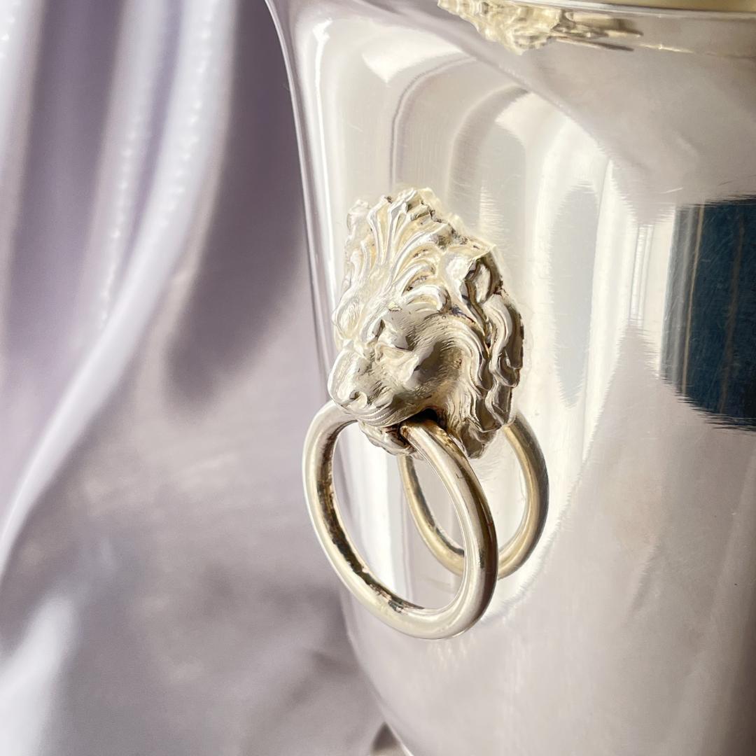 【仏蘭西】ライオンのワインクーラー / シャンパンクーラー 【シルバープレート】