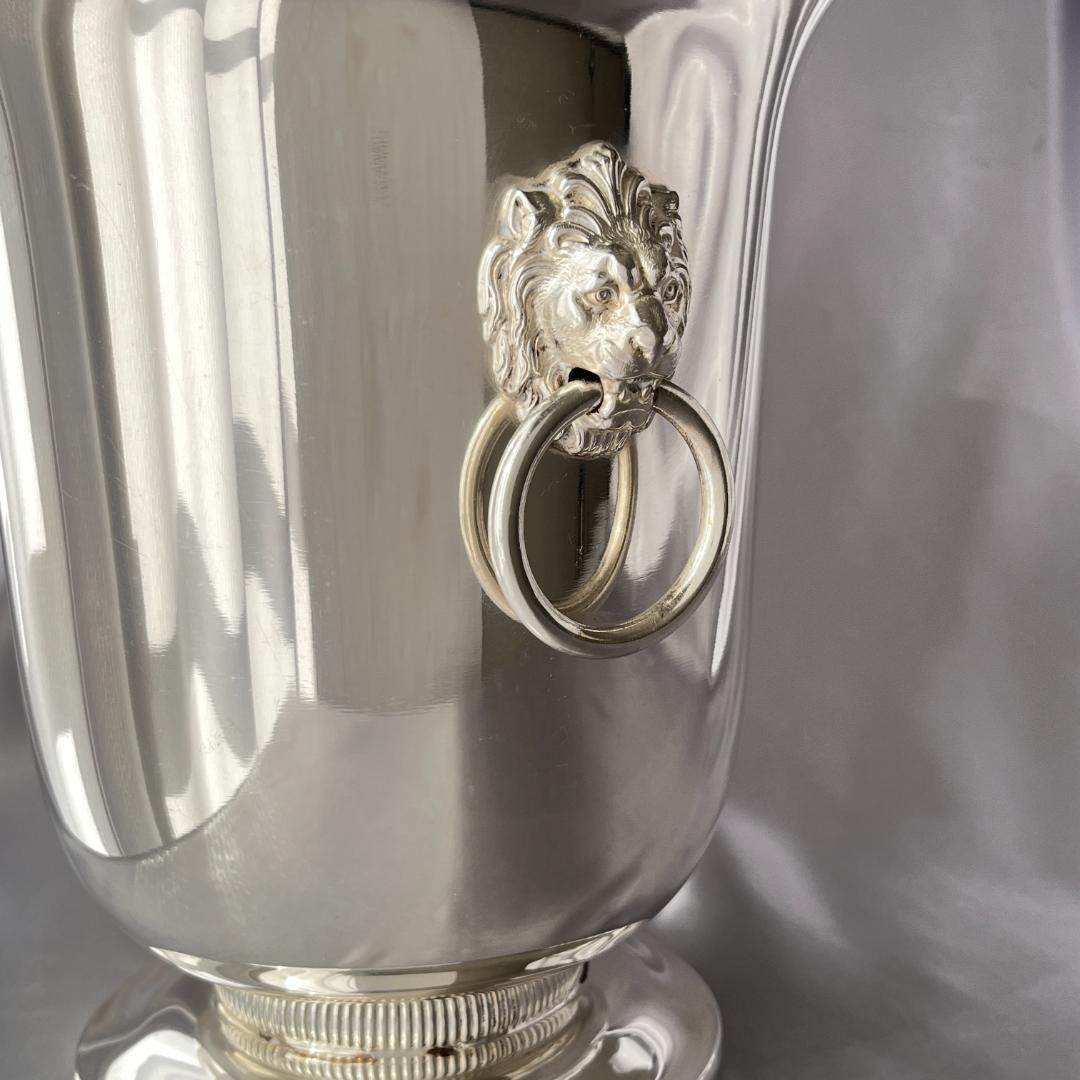 【仏蘭西】ライオンのワインクーラー / シャンパンクーラー 【シルバープレート】