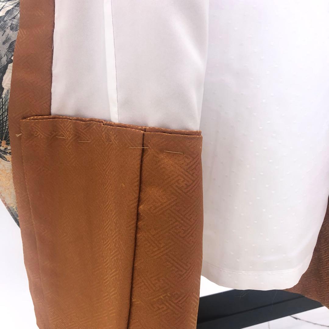 七五三　フルセット★男児　羽織　着物　袴　★3歳 ★茶色★小物付き u-438