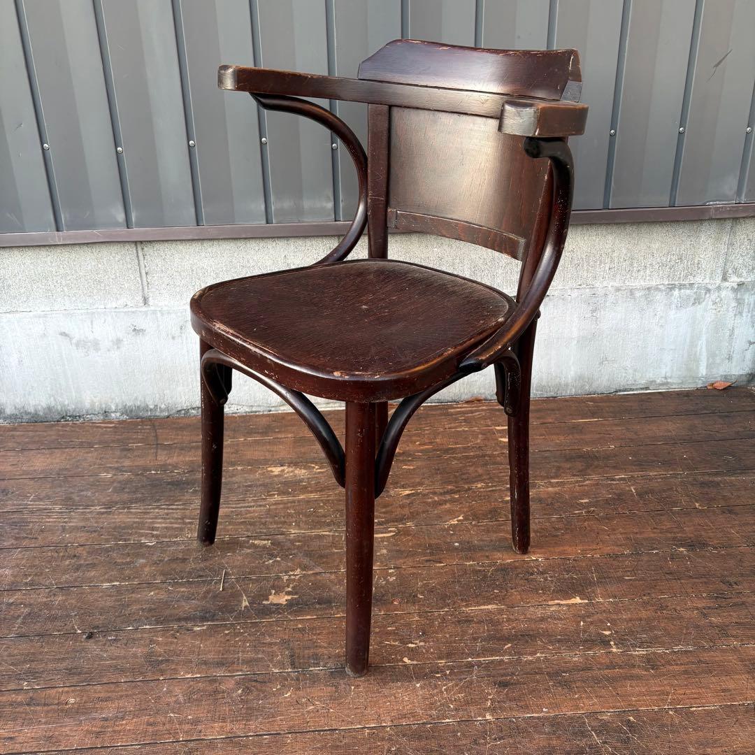 ③ルーマニア製 ヴィンテージ ベントウッドチェア アームチェア 曲木椅子 古家具