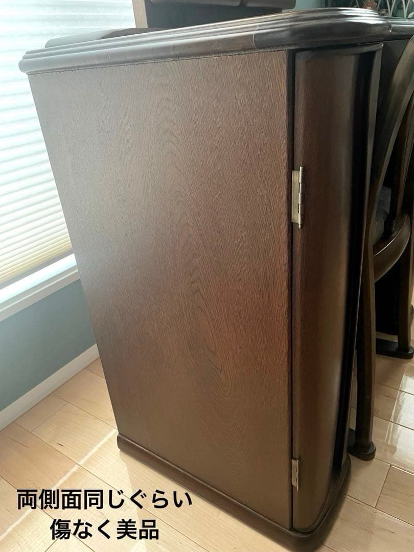 【引き取り限定 大阪】ドレッサー 3面鏡/椅子/ガラス板/コンセント/手鏡付