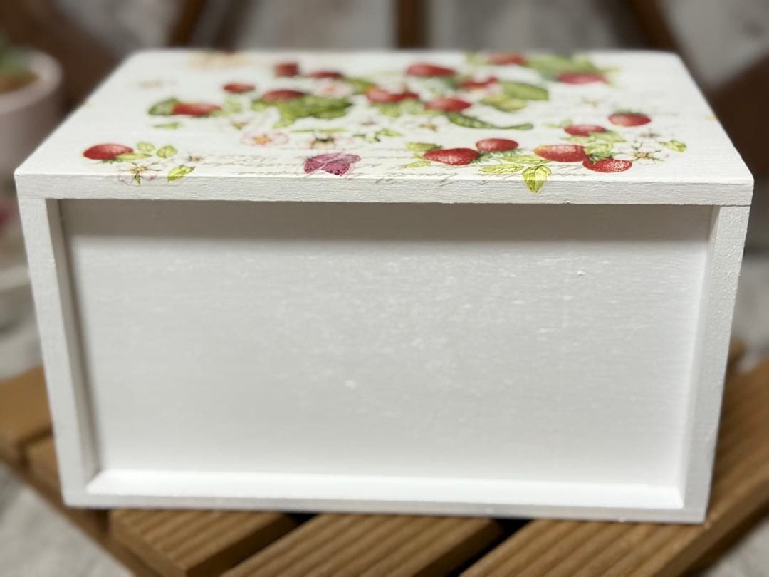 サイドテーブル※木製引き出しBOX※シンク型プランター※樹脂粘土※デコパージュ